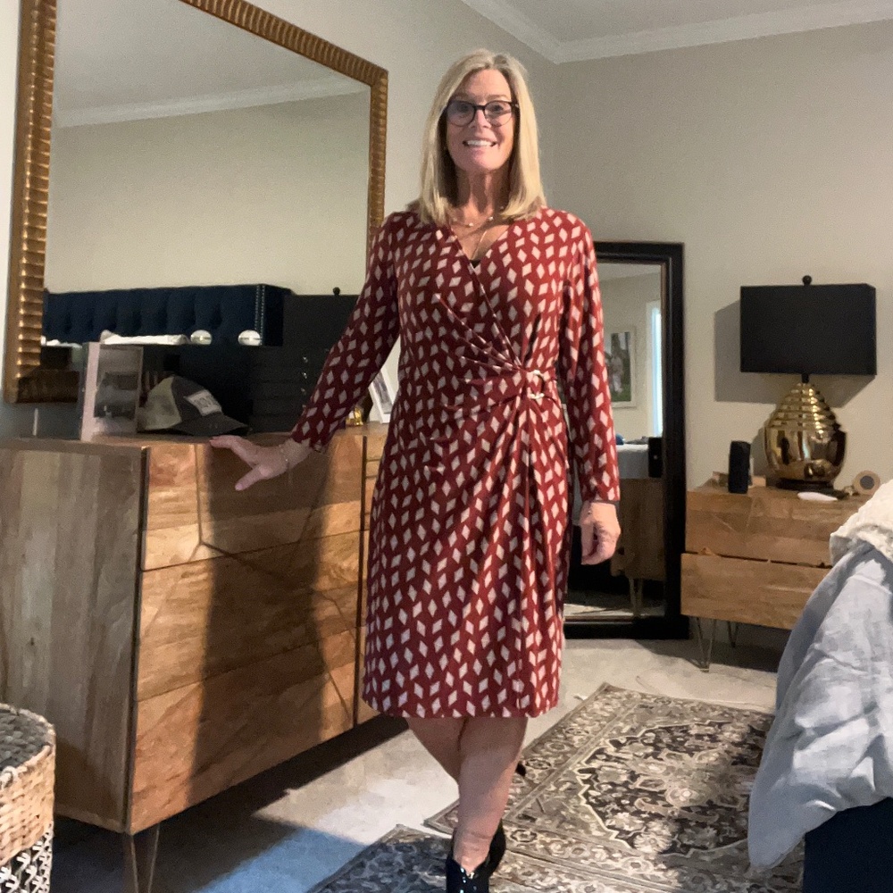 FAUX WRAP DRESS - Picture 5 of 6